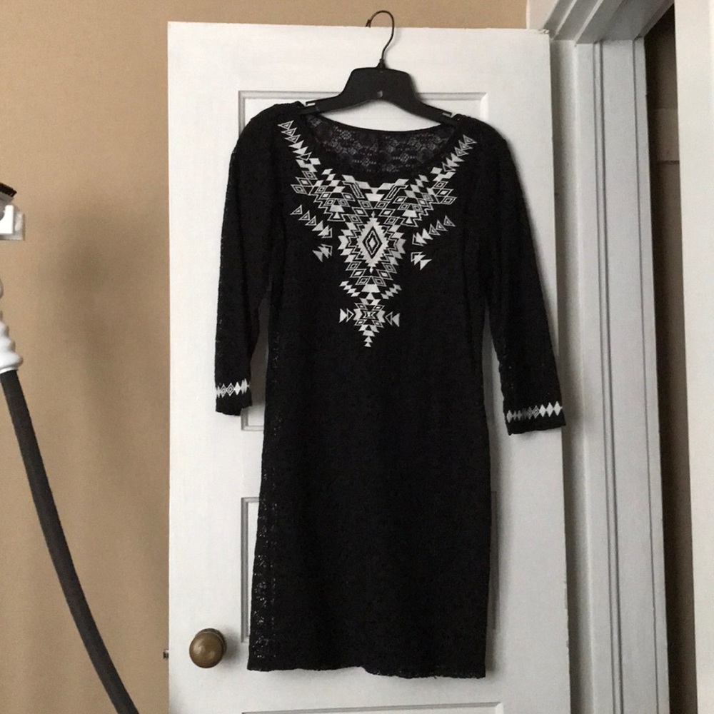Express Aztec Lace Dress
